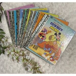 Mickey Mouse & Friends 12 Little Golden Books Set (1990)